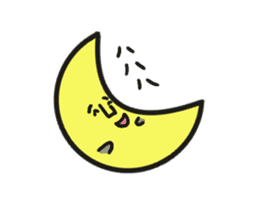 yuru yuru moon sticker #1675321