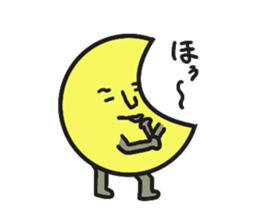 yuru yuru moon sticker #1675328