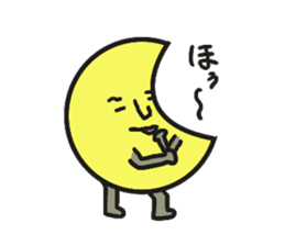 yuru yuru moon sticker #1675328
