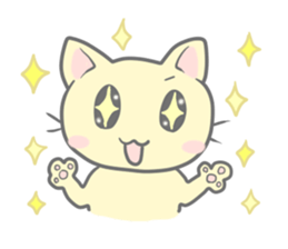 Happy cat sticker sticker #1675509