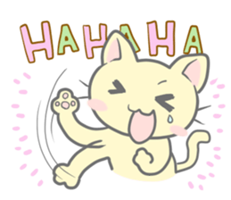 Happy cat sticker sticker #1675510