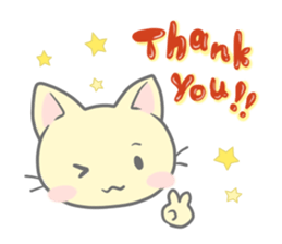 Happy cat sticker sticker #1675516