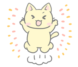 Happy cat sticker sticker #1675531