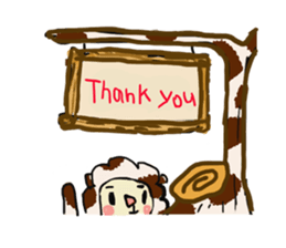 Animal with animal pattern sticker #1676236