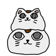 Steamed bread Cat sticker #1676321
