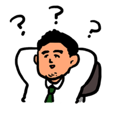 Strange middle-aged man sticker #1676386