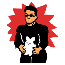 Strange middle-aged man sticker #1676387