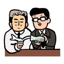 Strange middle-aged man sticker #1676388