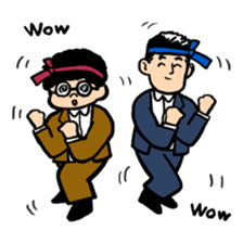 Strange middle-aged man sticker #1676397