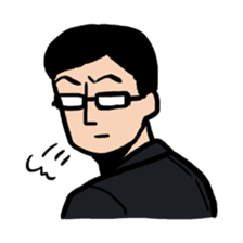 Strange middle-aged man sticker #1676400