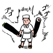 Strange middle-aged man sticker #1676407