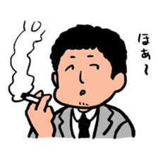 Strange middle-aged man sticker #1676408