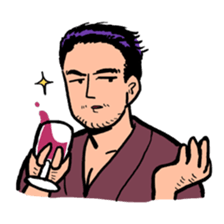 Strange middle-aged man sticker #1676409