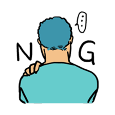 Strange middle-aged man sticker #1676419