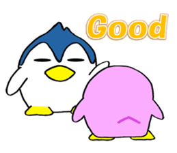 Couple of penguins (English) sticker #1676434