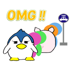 Couple of penguins (English) sticker #1676456