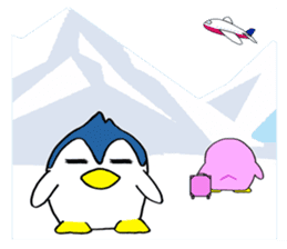 Couple of penguins (English) sticker #1676460