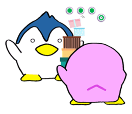 Couple of penguins (English) sticker #1676463