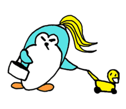 Light blue Pengu sticker #1676961