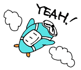 Light blue Pengu sticker #1676963