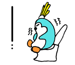 Light blue Pengu sticker #1676978