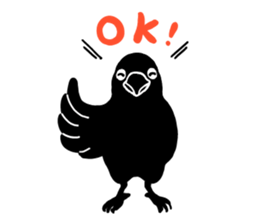 funny crows sticker #1677750