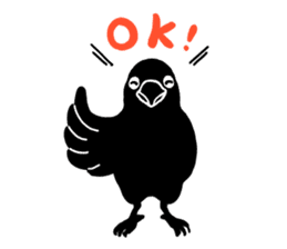 funny crows sticker #1677750
