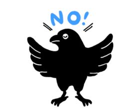 funny crows sticker #1677751