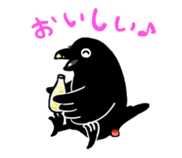 funny crows sticker #1677756