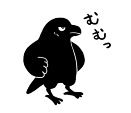 funny crows sticker #1677767