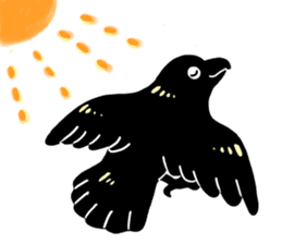 funny crows sticker #1677779