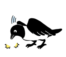 funny crows sticker #1677780