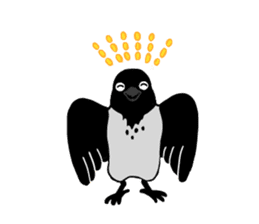 funny crows sticker #1677783