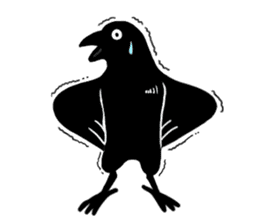 funny crows sticker #1677784