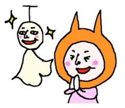A cat man and friends sticker #1677916