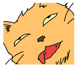 Lazy cat and Owner sticker #1678123