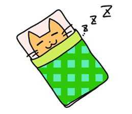 Lazy cat and Owner sticker #1678128