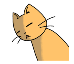 Lazy cat and Owner sticker #1678136