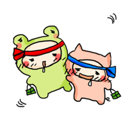 frog&pig sticker #1678248