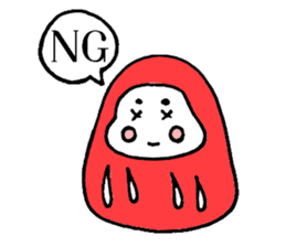 Japanese Daruma chan Sticker sticker #1678669