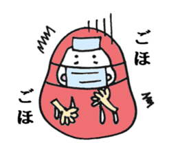 Japanese Daruma chan Sticker sticker #1678678