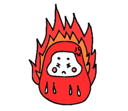 Japanese Daruma chan Sticker sticker #1678701
