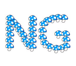 cute mushrooms! sticker #1681740