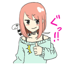 "chinanago" and girls sticker #1681878