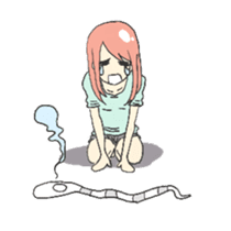 "chinanago" and girls sticker #1681891