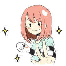 "chinanago" and girls sticker #1681895