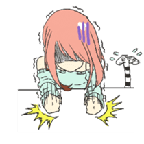 "chinanago" and girls sticker #1681900