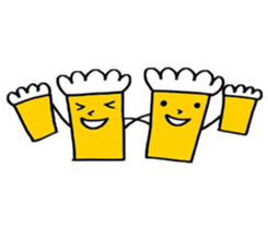 Octoberfest beer with Mr White sticker #1682394