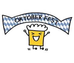 Octoberfest beer with Mr White sticker #1682410