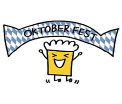 Octoberfest beer with Mr White sticker #1682410